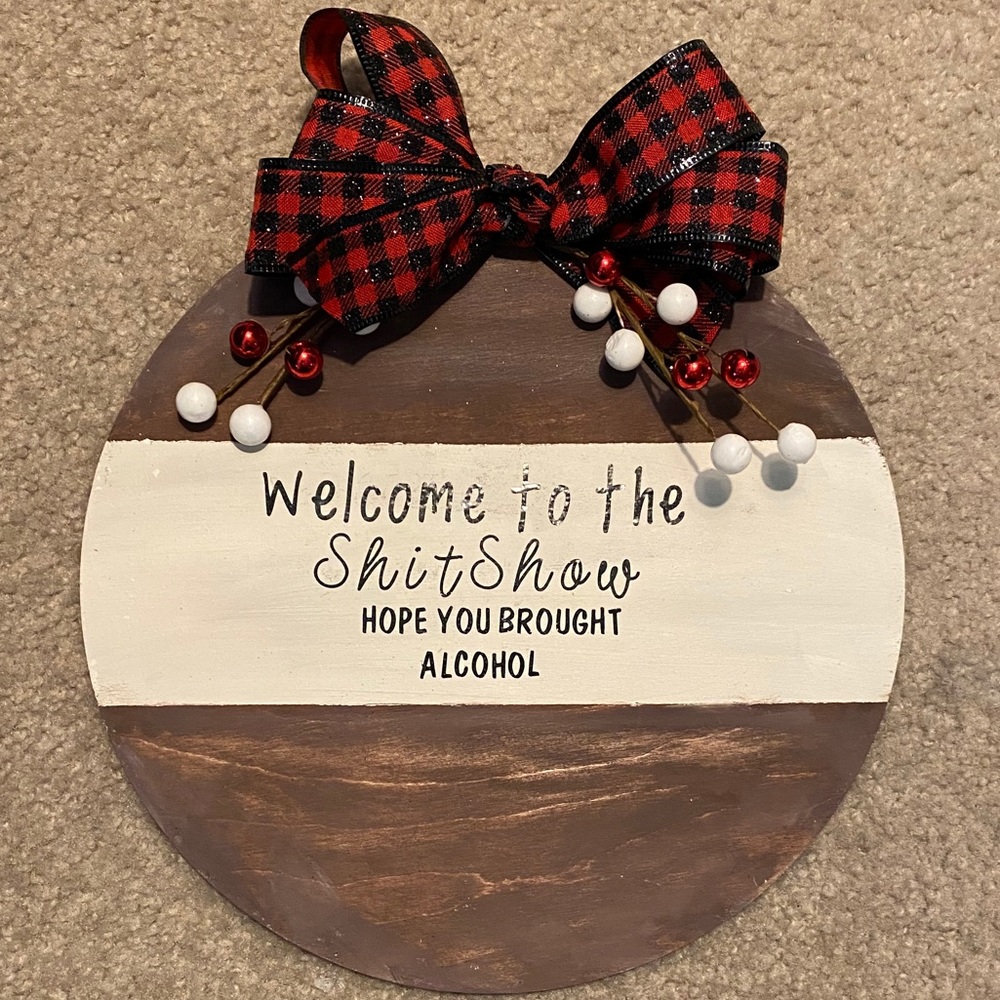 Wood sign